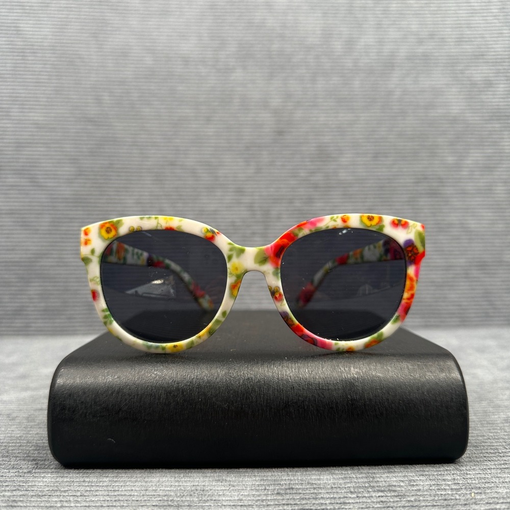 Foster Grant Floral Print y2k Sunglasses White Multi Round Cat